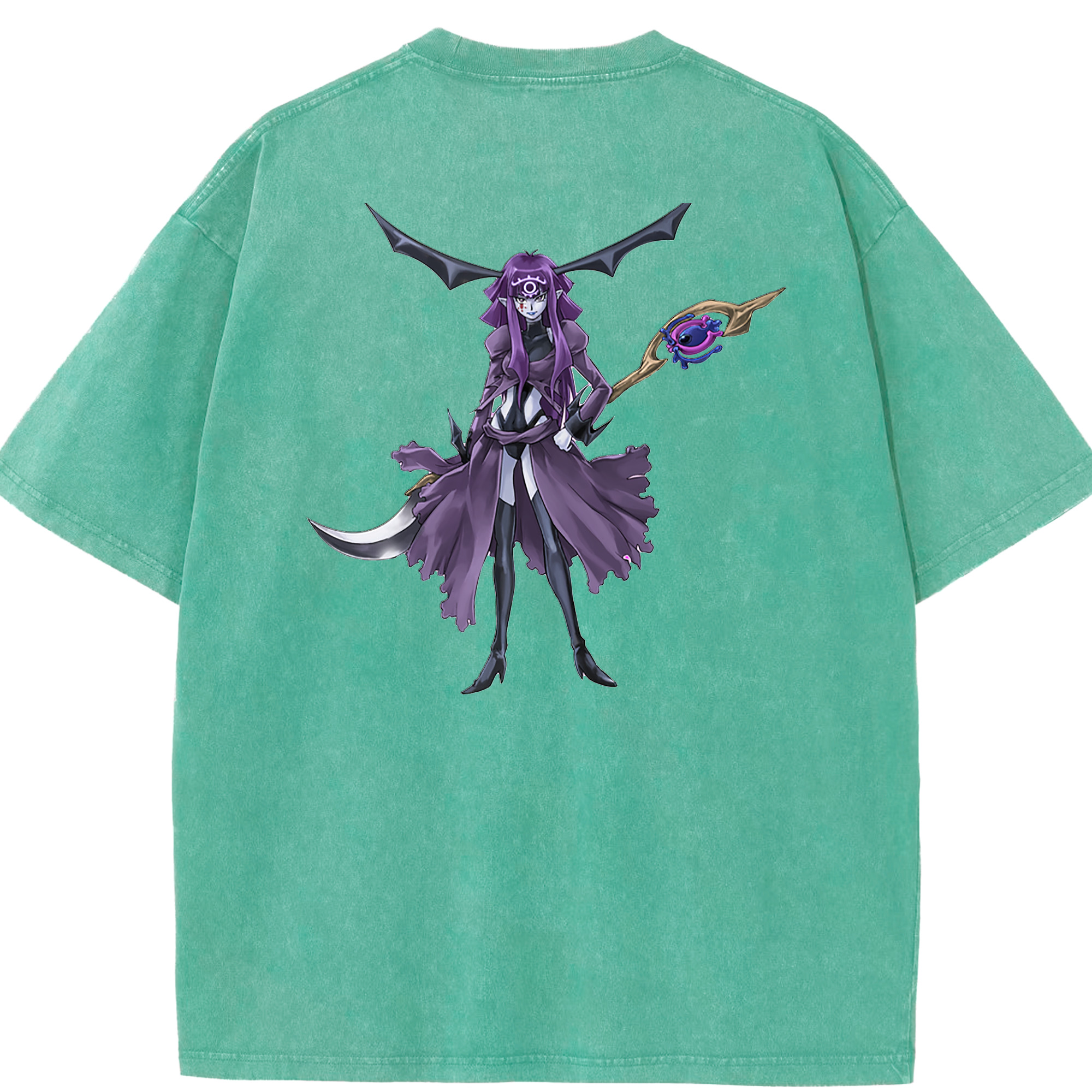 （画像用） 遊☆戯☆王 Yu-Gi-Oh! 綿100% ヴィンテージ風 半袖Tシャツ（背面プリント）